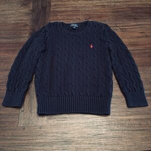 Polo Ralph Lauren Dark Blue Cable Knit Sweater